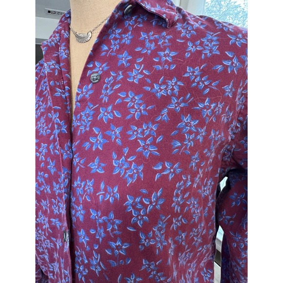 VTG LL Bean cotton floral blouse US made cottagecore prairie SM whimsy retro - Picture 2 of 7